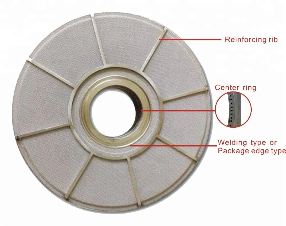 Sintered stainless steel fiber felt leaf disc filter
