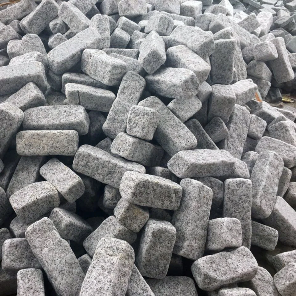 Driveway Block Paver Cobblestone Setts Tumbled Granite