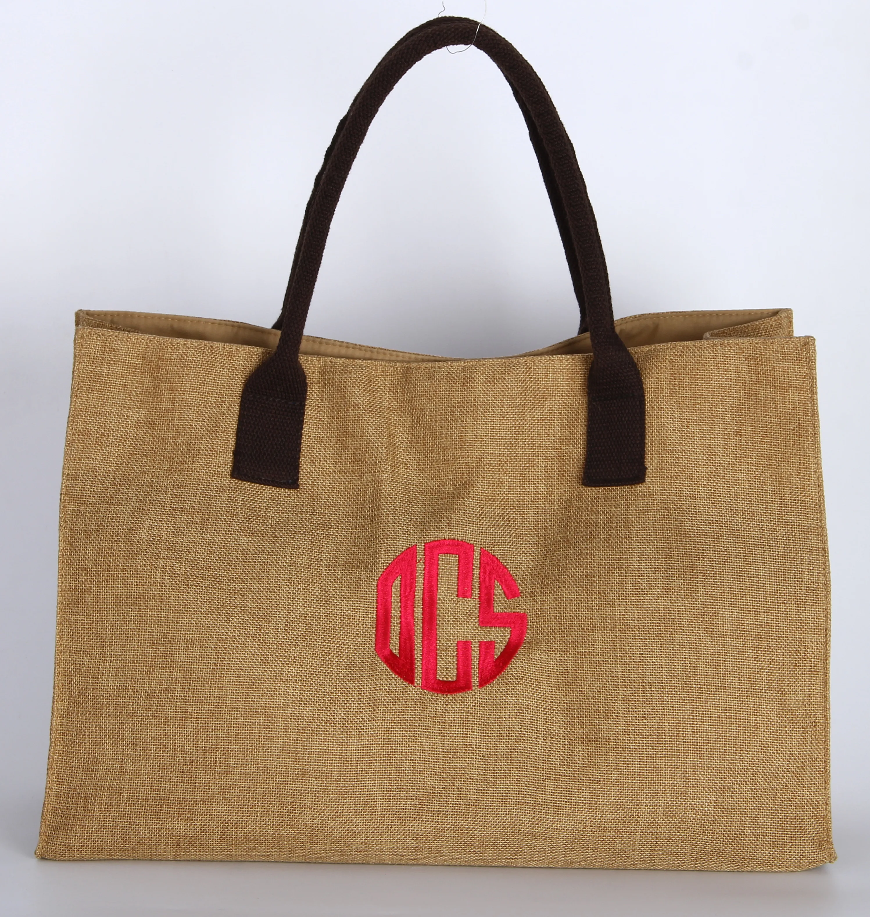 
jute tote bag Fashion handbag large capacity Durable convenient bag 