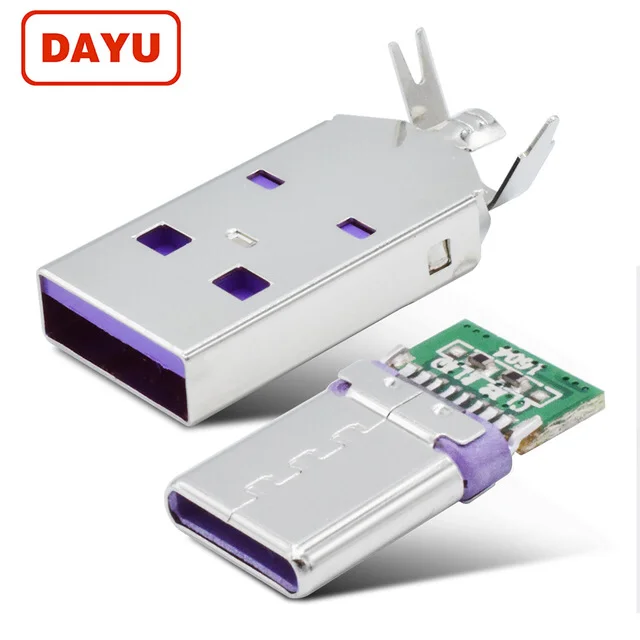 dayu super fast charger  a type usb C connector solder jack for HUAWEI Mobile