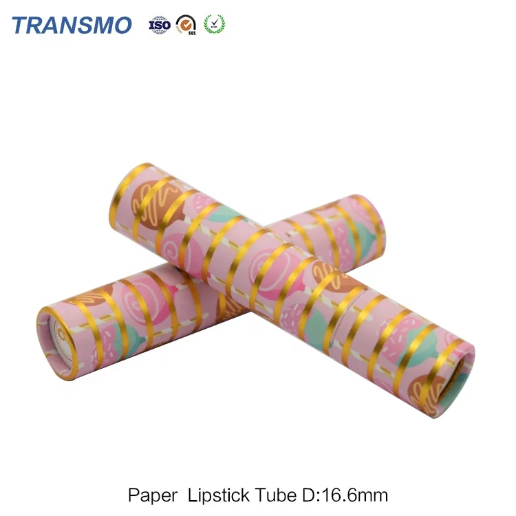 Контейнер для бальзама губ экологически чистый контейнер из розовой бумаги губной