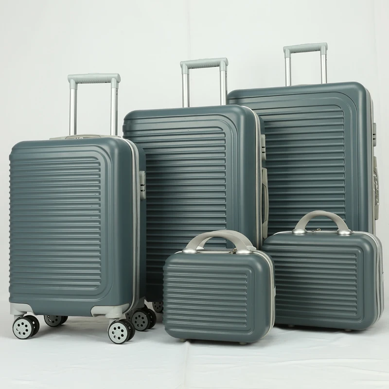 Коричневый жесткий Дорожный чемодан, 3 шт., 2 шт., ручной чемодан с замком TSA, Спиннер, 4 колеса, 5 шт., чемодан из АБС-пластика, комплект чемоданов на колесиках