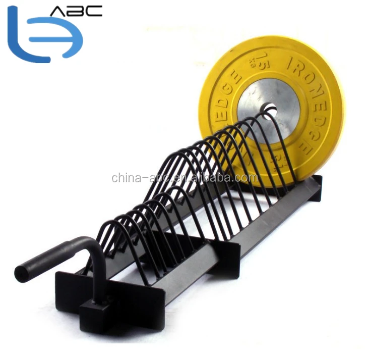 Custom horizontal barbell dumbbell Plate Rack holder for gym or home