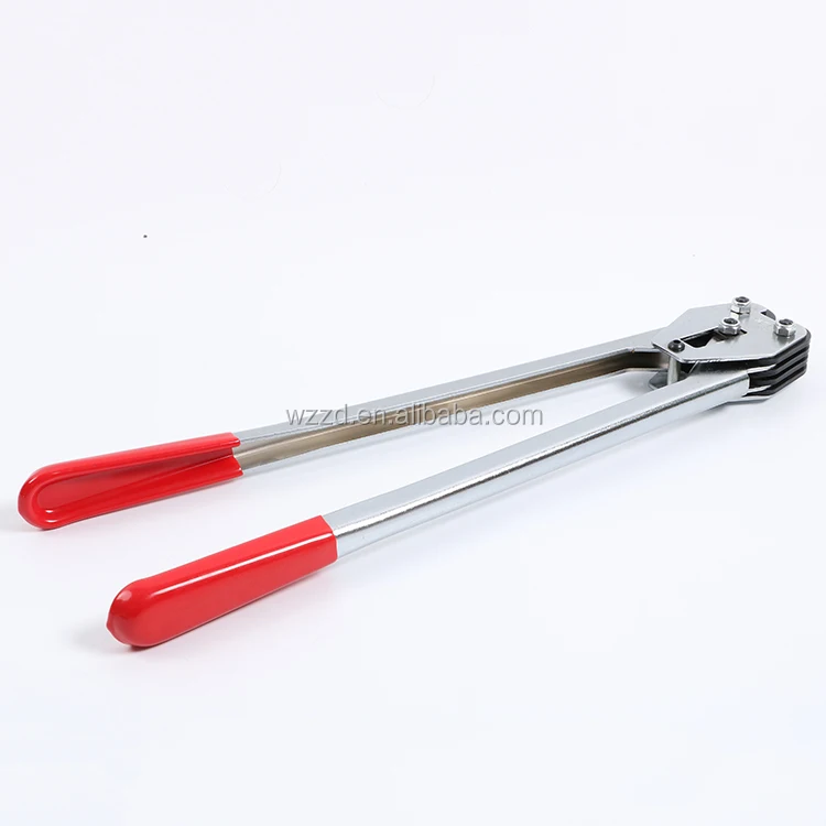 Brick packaging transportation polyester band crimping tool