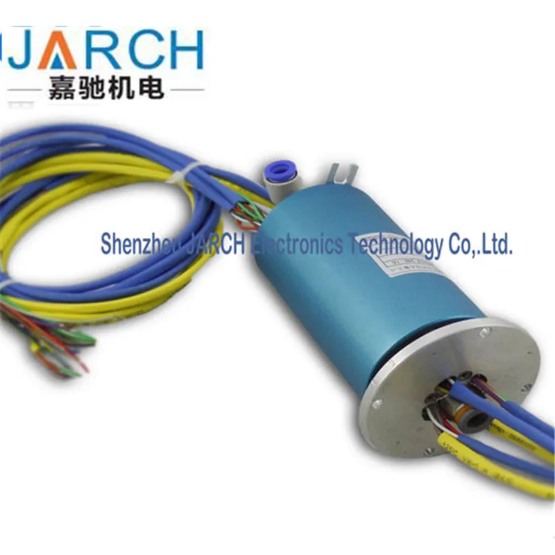 High pressure pneumatic electrical slip ring connector for pneumatic and hydraulic pressure with OD 6mm