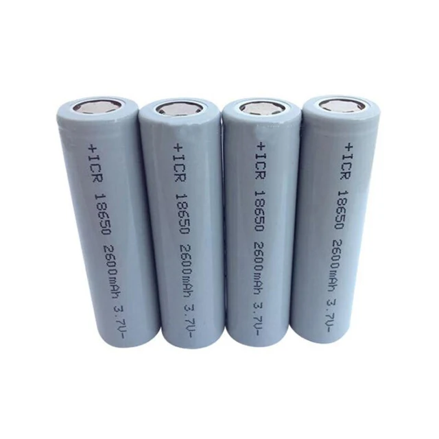 
ICR 18650 battery 3.7v 2600mAh lithium-ion battery cell 
