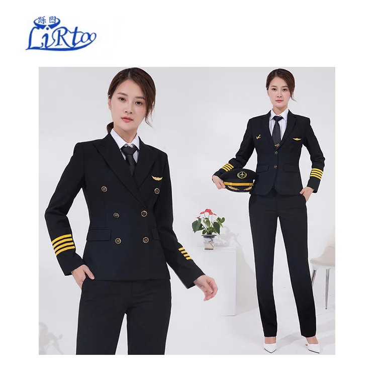 OEM женские Airline летная куртка пилота форма пилота для девочек, костюм с футболкой