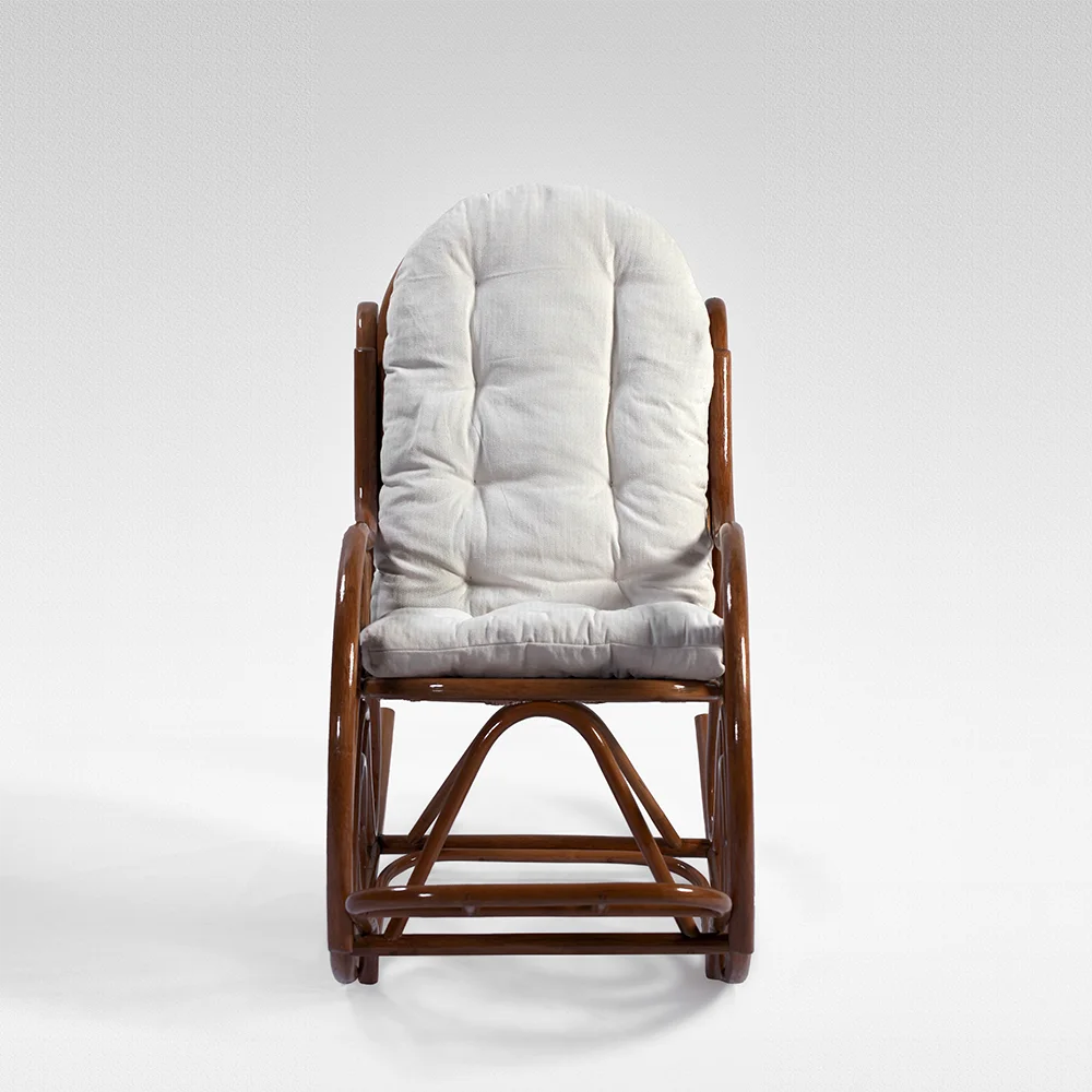 
Comfortable Rattan Rocking Chair Natural Rattan Chair with Cushion Lounge Chair 