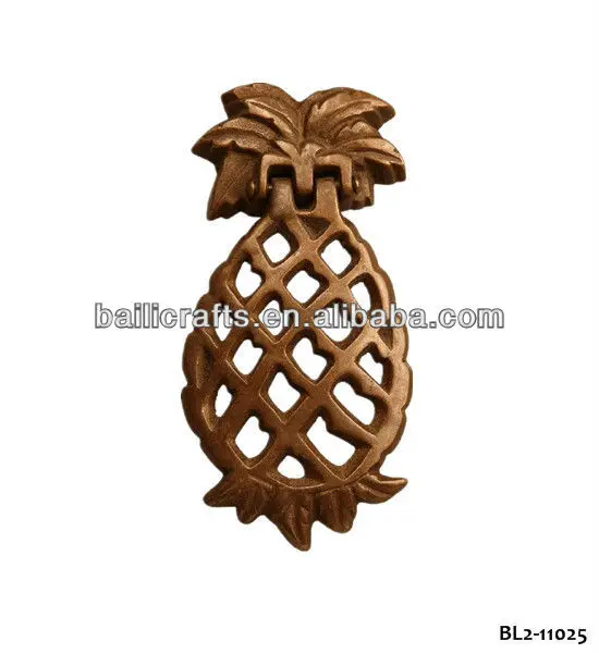 
Wholesale high quality cast iron antique pineapple door knocker bronze 