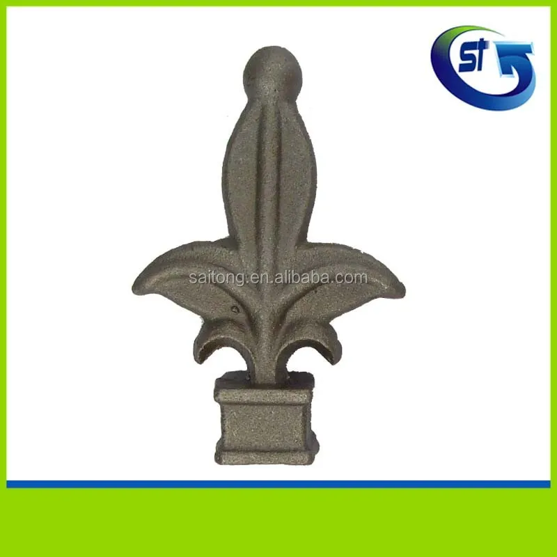 Cast iron forging iron galvanized wrought iron fence spearhead