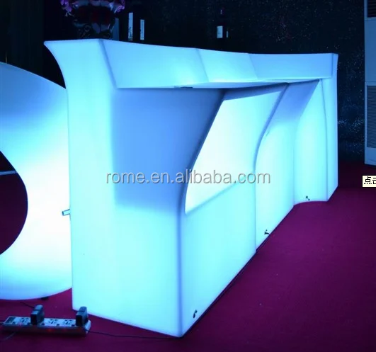 Led Lighted Bar Counter Furniture/outdoor portable event bar counter