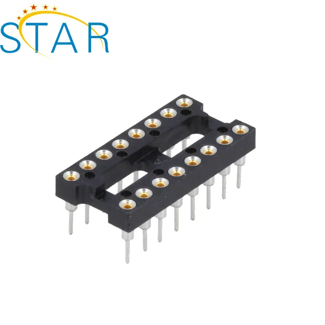 Заводская поставка SMT 2 54 мм шаг 8 контактов Dip Круглый контактный разъем IC Pcb