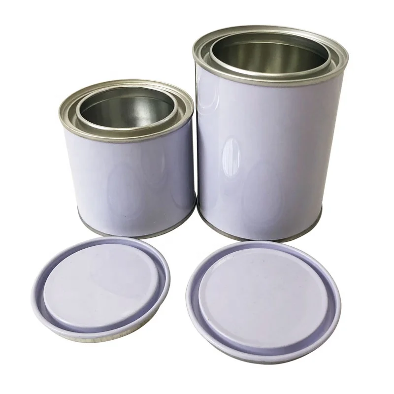 round metal tin box custom boxes with logo printing tin box packaging with lever lid