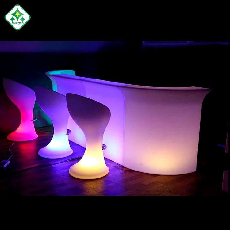 
factory direct LED glowing bar counter drink bar counter for nigh club 