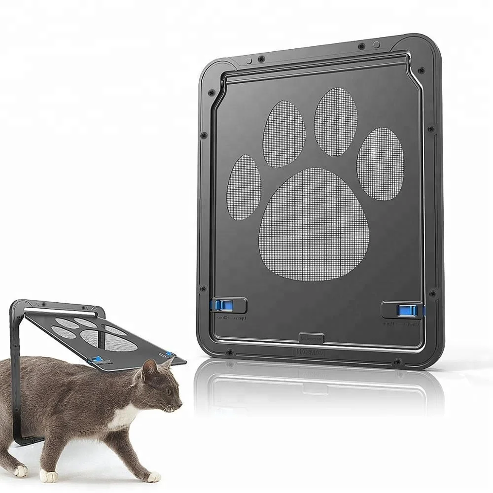 Pet Screen Door Dog  Magnetic Door Lockable  Mesh Gate for Cat