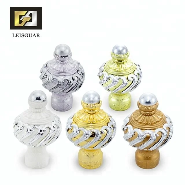 Hot Sales Curtain Rod End Caps Modern Decorative Curtain Finials