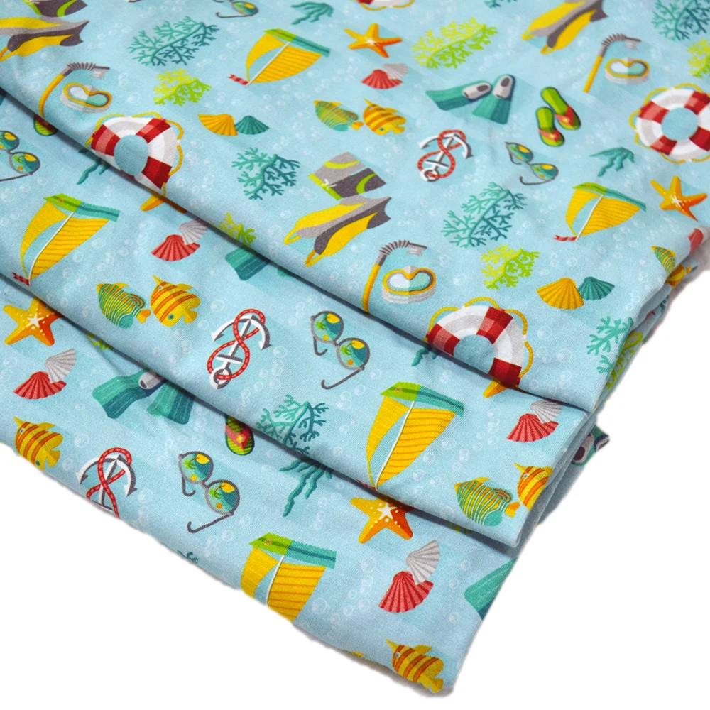 
made-to-order digital printed 240gsm cotton spandex 4 way stretch lycra fabric for any design 