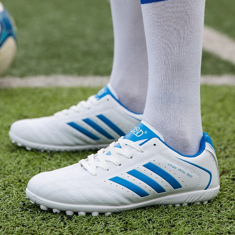 
Wholesale latest design PU student indoor sport soccer kids shoes 