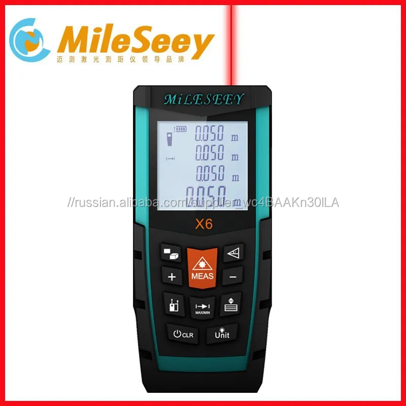 Продвижение завод мультиметр Mileseey X6 70 М цифровой лазерный дальномер лазерный измеритель расстояния