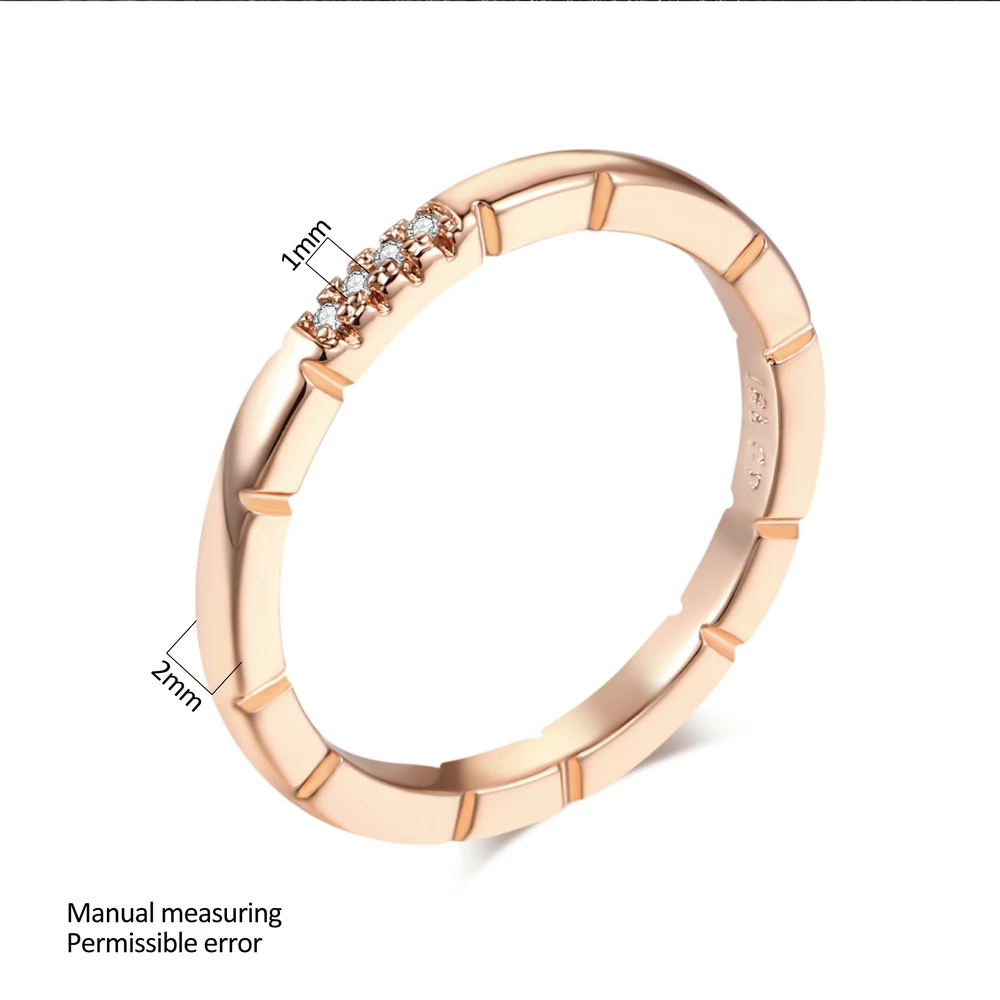 Top Quality Classical 18K Gold & White Gold Plated CZ Diamond Wedding Ring Wholesale For Women R493