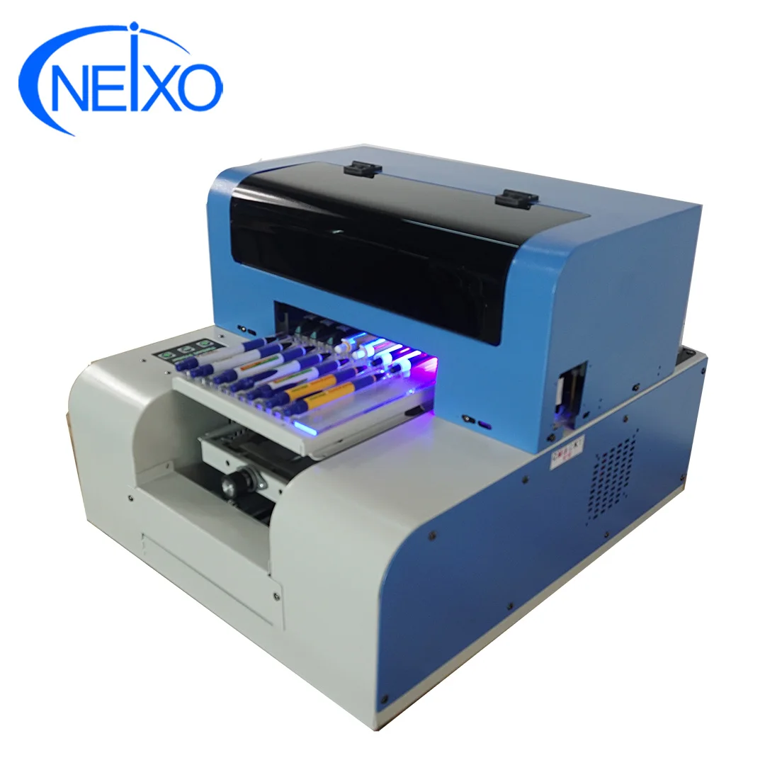 Height adjustable Pen and pencil printing machine A4 size uv flatbed printer