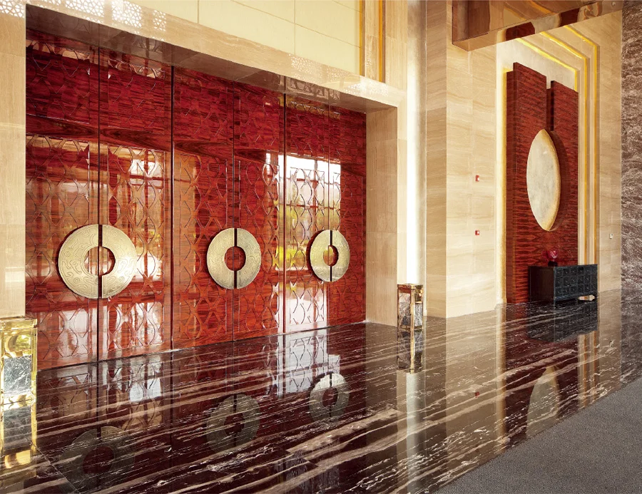 Modern hotel furniture lobby Corridor Wall decor for 5 star