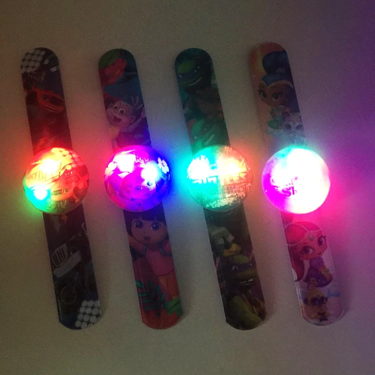 Promotion custom logo led band glow bracelet