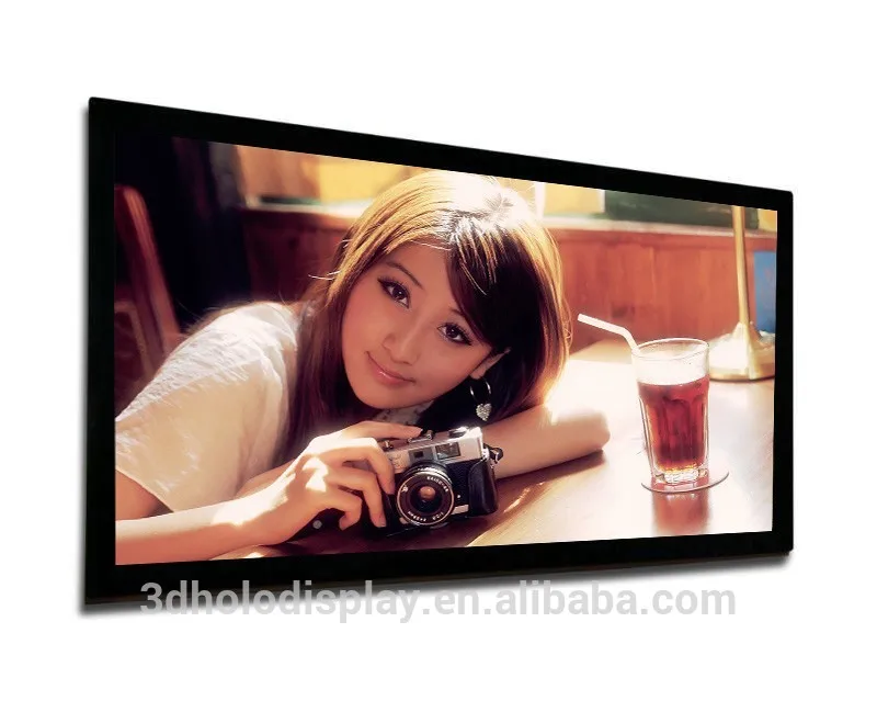 High Quality Wall Mount Fixed Frame Projector Screen for Home Theater