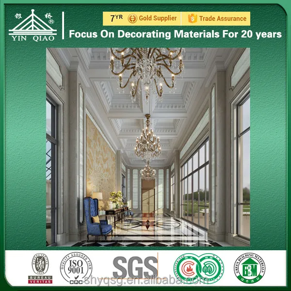 Fireproof GRG Glassfiber Reinforced Gypsum Curved Acoustic Ceiling Panel