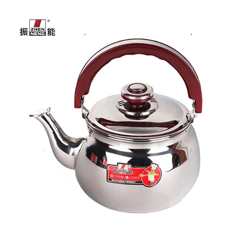 Kitchen Accessory Stainless Steel Whistling Kettle Restaurant Soup Kettle Boiling Water Kettle 5L Large Capacity