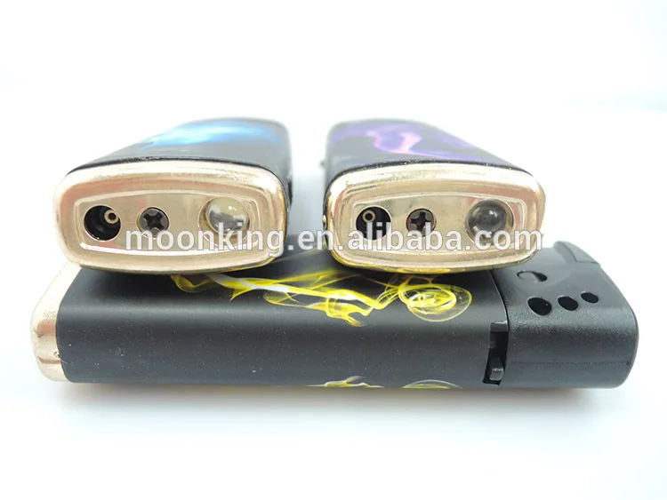 Hot sale wrap picture jet flame cigarette lighter with bottom torch