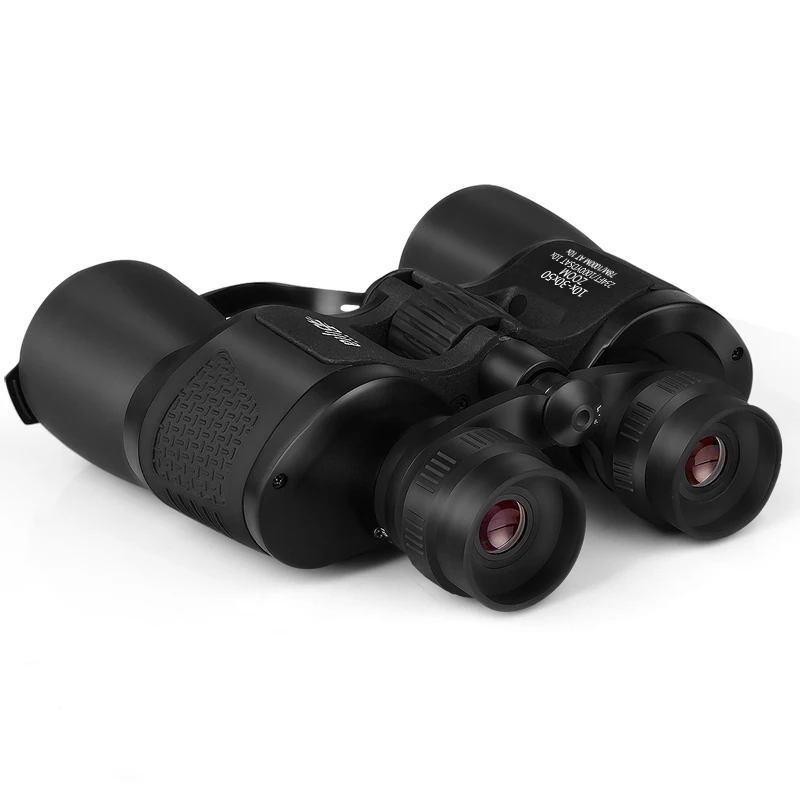 BIJIA 10-30x50 HD телескоп широкоугольный охотничья оптика зум Военный бинокль ночного