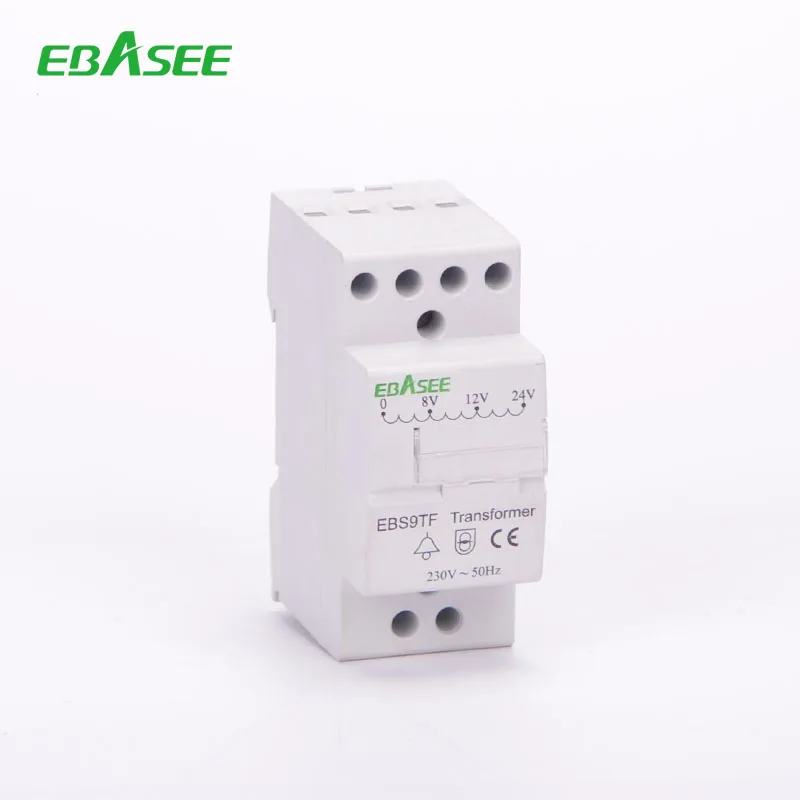 Low voltage Modular Din-rail type Output voltage 4V, 6V, 8V, 12V, 16V, 24V Electrical bell transformer