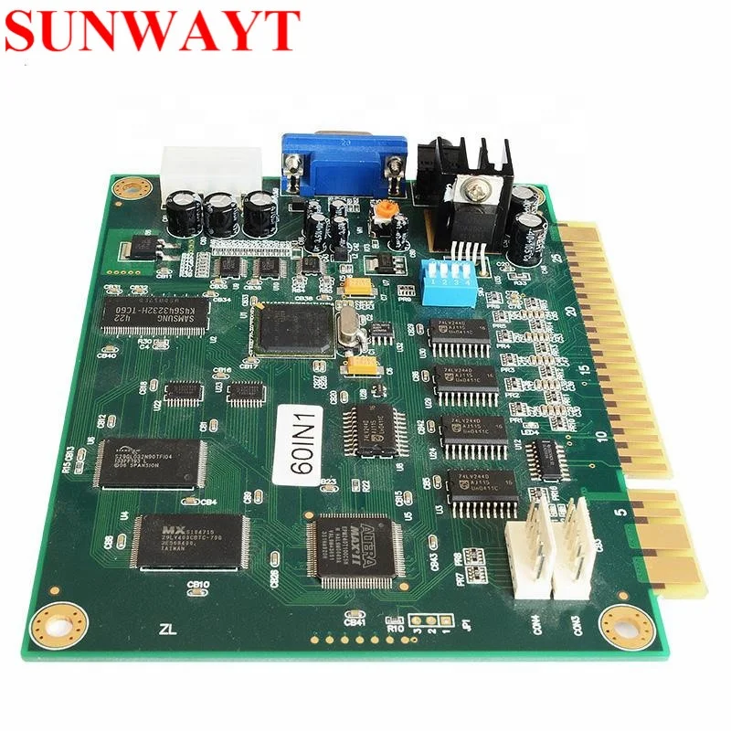 60 в 1 классическая аркадная игра PCB Jamma Multi Game Board вертикальный экран для коктейльной настольной машины игровая