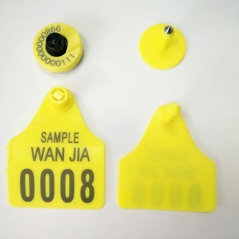Cattle UHF RFID Ear Tags Tamperpro of EID ( Electronic Identification ) Button Tag