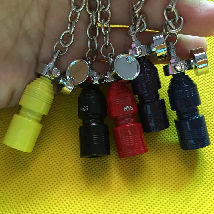 2020 year Anodised NOS Turbo Keychain Mini Nitrous Oxide Bottle Keyring Key Chain Ring Keyfob