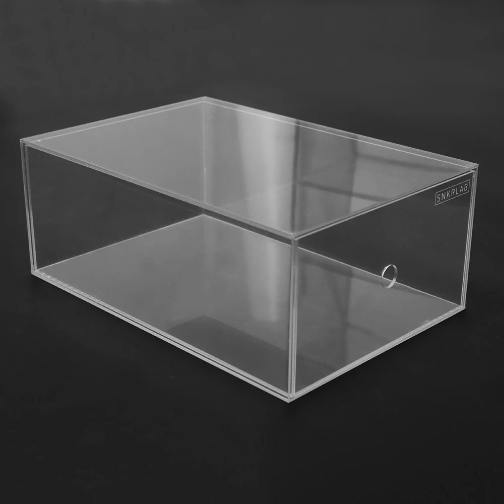 Hot sale clear acrylic shoe storage box/custom shoe box for home