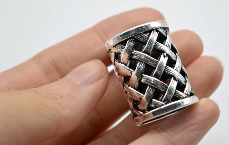 Factory Antique Silver Viking Big Knots Vikings Large Beads for Bracelets for Pendant Necklace for Beards for Hair Beads