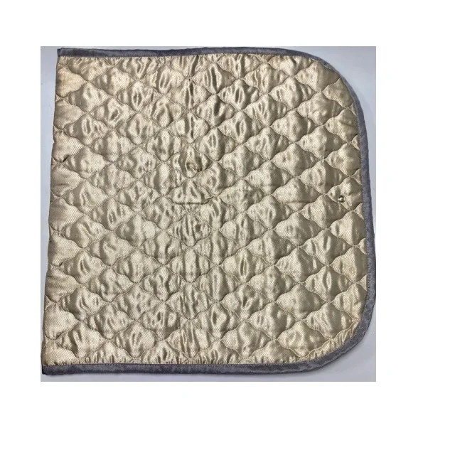 Silver Fiber Fabric Grounding Mat Cushion With Connection Wire, Earthing Grounding Mat
