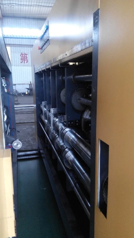 Vacuum transfer high speed automatic flexo printer slotter die-cutter &folder gluer strapping production line