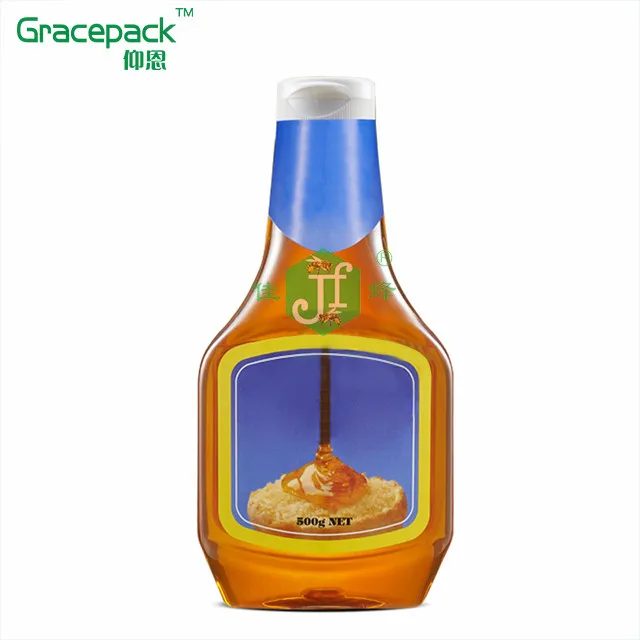 High Quality Custom Food Grade Plastic Sauce Squeeze Bottle PET Sauce Ketchup,squeeze bottle for honey