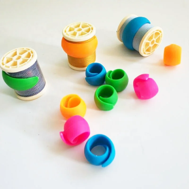 20pcs Mixed Color Bobbin Peels Thread Spool Huggers For Sewing