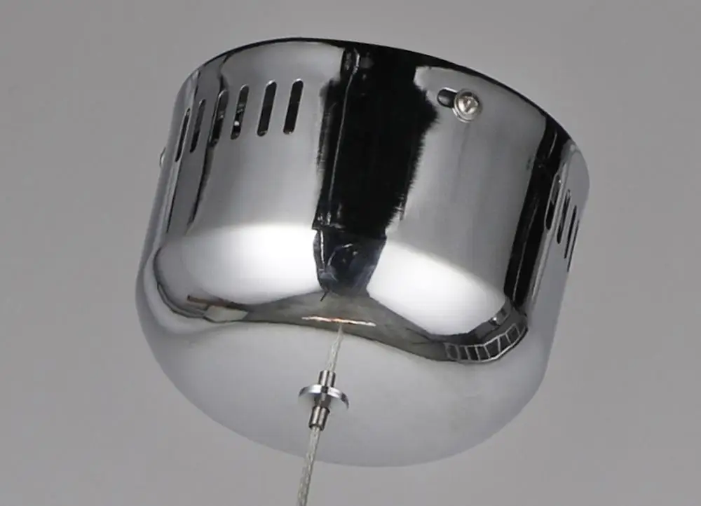 Modern Nature circle  White LED Acrylic Pendant Light Remote Control Included With 1 Ring chrome Finish