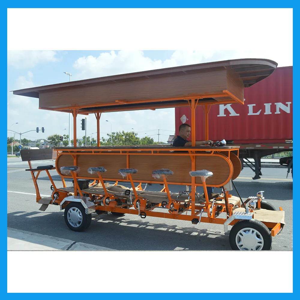 Электрический Подвижной Пива Велосипед Партии Электрический Велосипед для 15 Местный