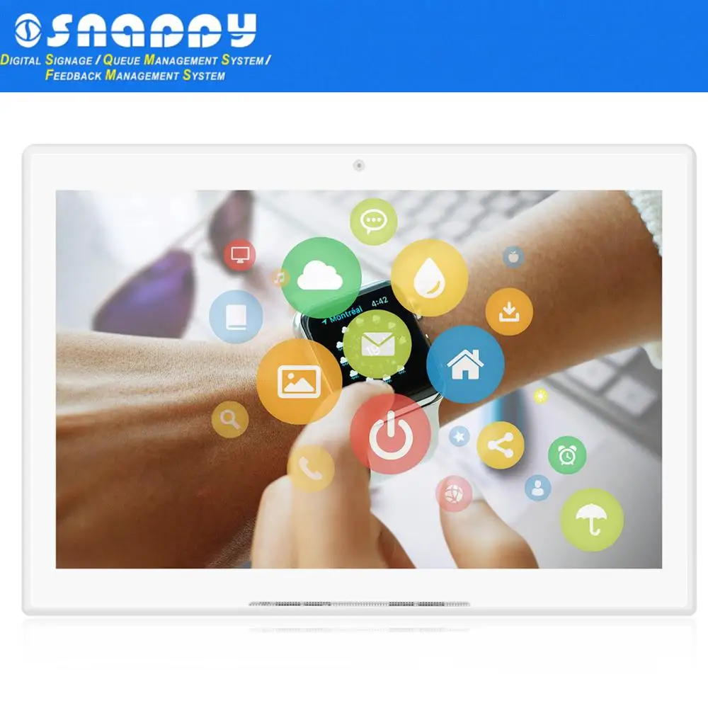 7 дюймов Android клиентского отзыва система управления с сенсорным экраном из серии все в одном, с сенсорным сервис рейтинг терминал с L для изогнутой поверхности