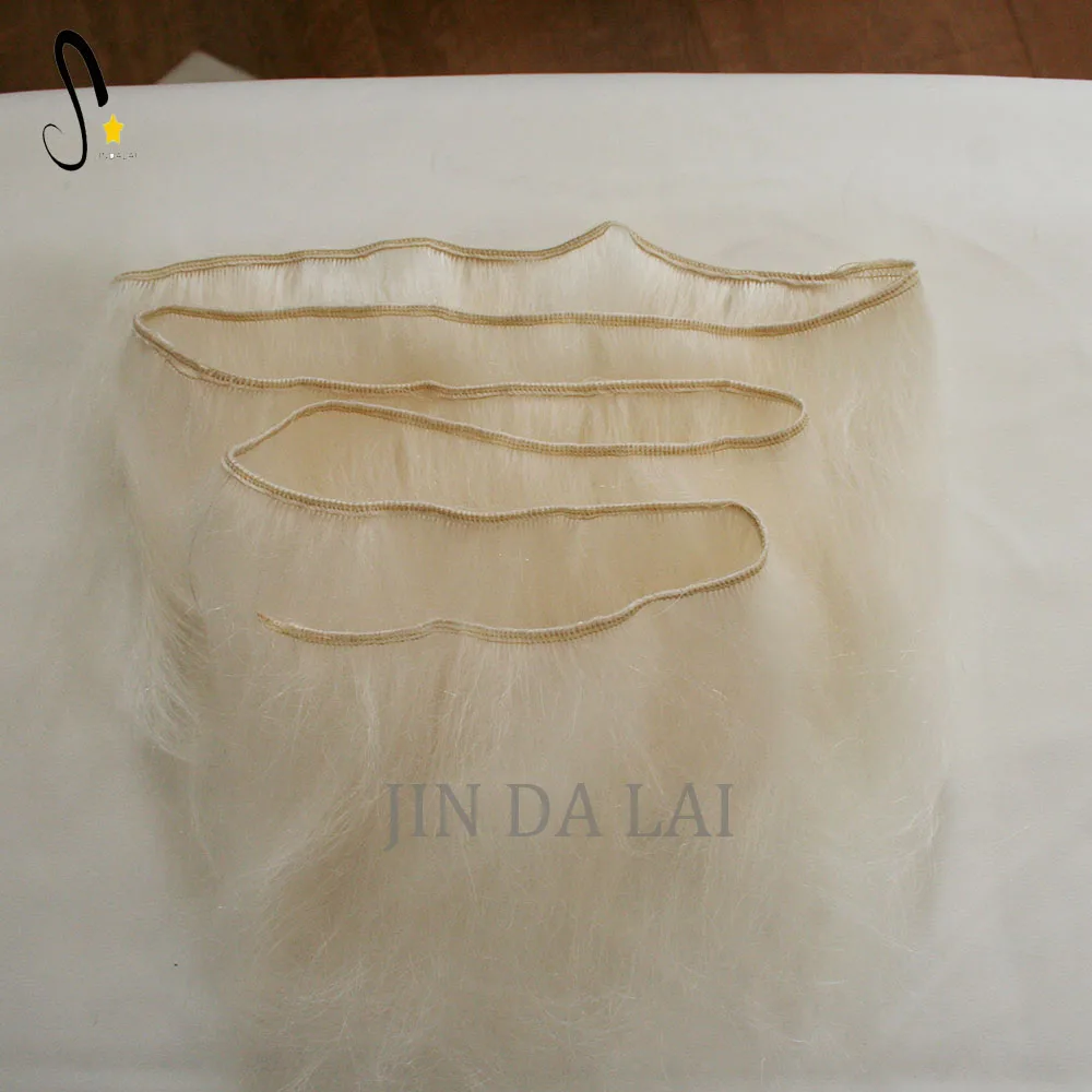 Wholesale High Quality for Mohair Weft for DIY Doll Wigs Deep Wavy Mohair Hair Topper Wig