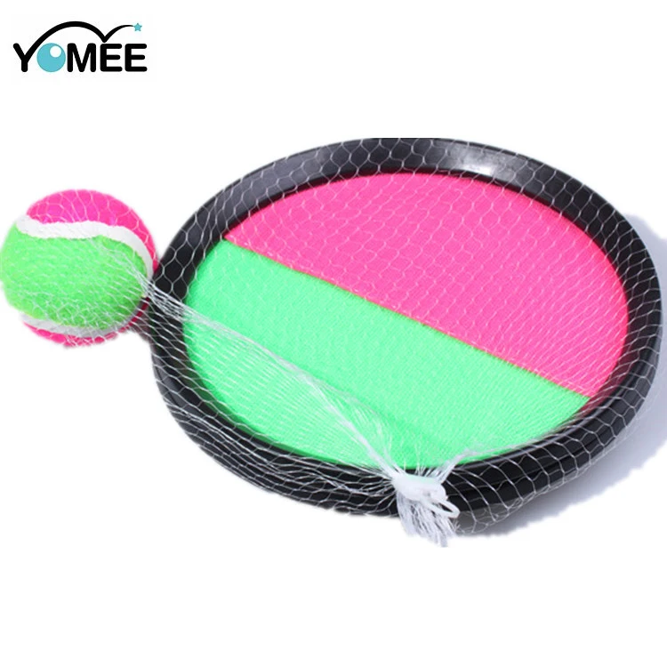 Wholesale Hook and Loop Fastener Beach Ball  Game Catch Set Ball With Foam Ball