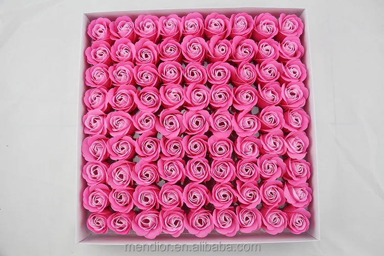 Menior dissolving paper soap pink rose flower soap OEM