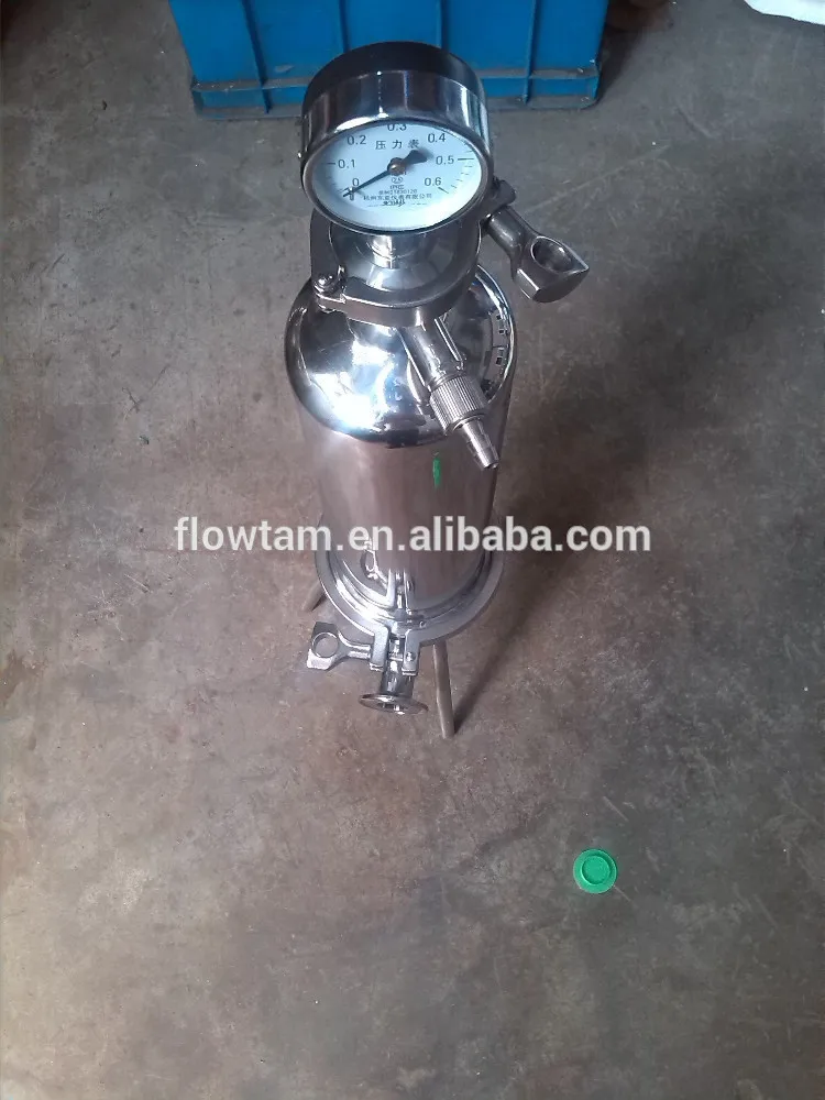 30 inches 316L Stainless Steel Liquid cartridge Filter Housing for wine