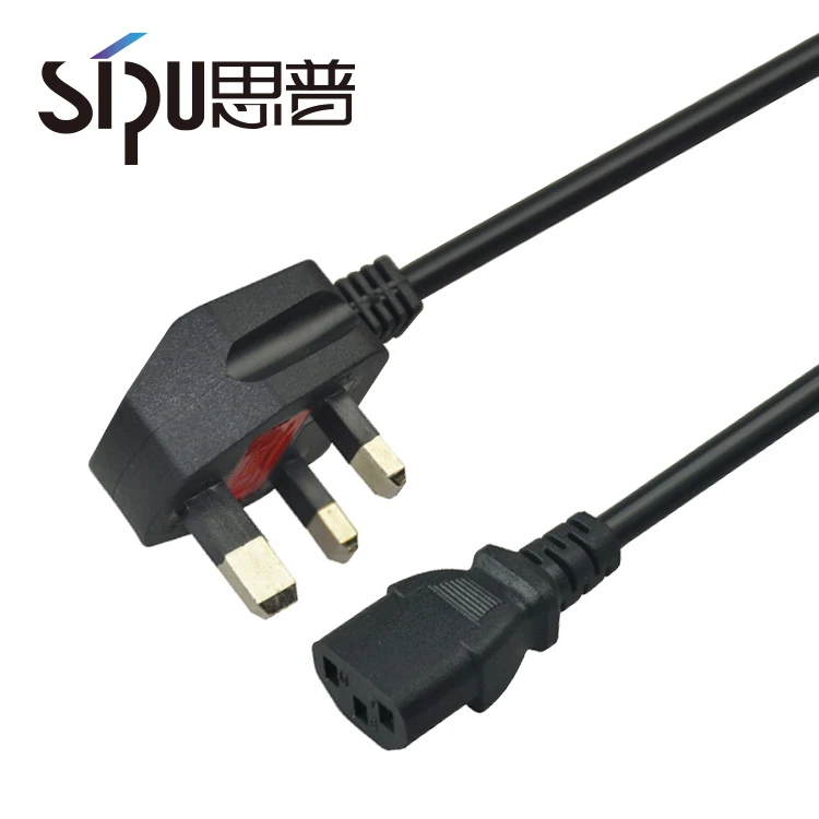 
SIPU Wholesale high quality UK C7 specification extension lead PC power cable for computer 6f and rice cooker ac power cord 